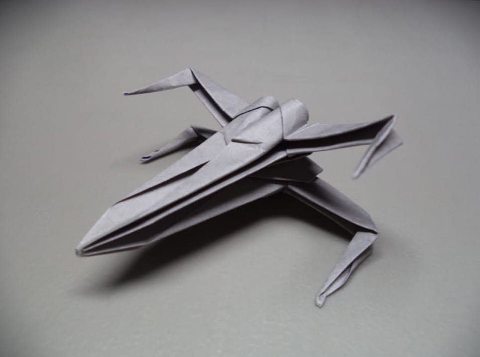 How to Make an Origami Star Wars Origami X Wing Starfighter